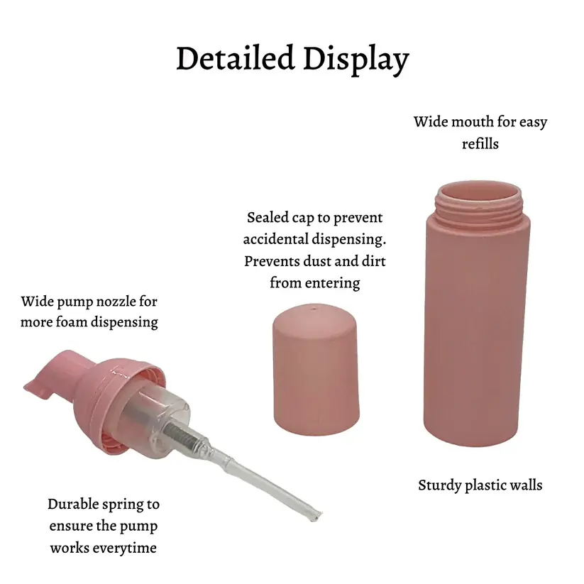 60ml 50ml pink pump bottle(6)